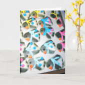 "Pinguin Cookies" Weihnachtskarte Nr. 3 Karte (Gelbe Blume)