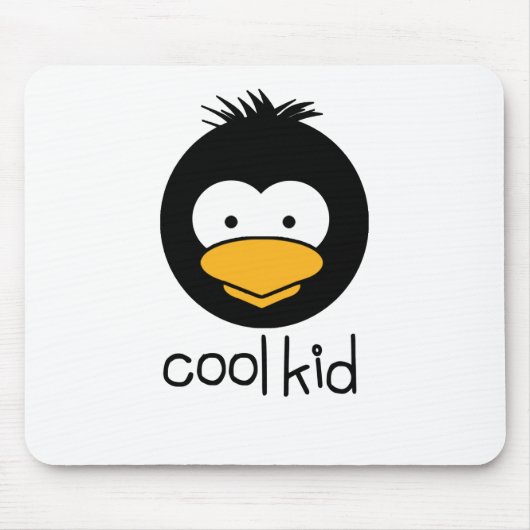 Pinguin - cooles Kind Mousepad (Vorne)