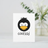 Pinguin - cooles Kind Postkarte (Stehend Vorderseite)