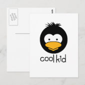 Pinguin - cooles Kind Postkarte (Vorne/Hinten)