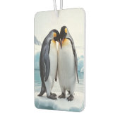 Pinguin Couple auf einem Eisberg Autolufterfrischer (Links)