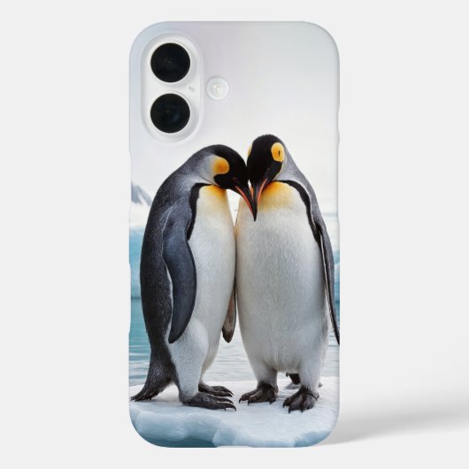Pinguin Couple auf einem Eisberg Case-Mate iPhone Hülle (Rückseite)