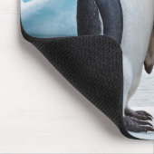 Pinguin Couple auf einem Eisberg Mousepad (Ecke)