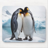 Pinguin Couple auf einem Eisberg Mousepad (Vorne)