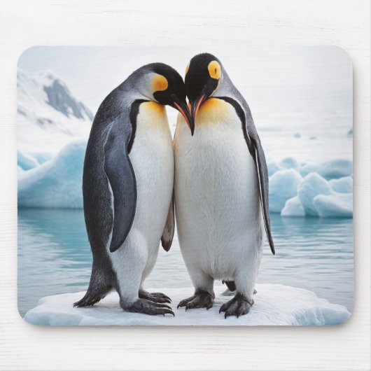 Pinguin Couple auf einem Eisberg Mousepad (Vorne)
