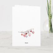 Pinguin Couple Liebe You Forever Jubiläum Karte (Rückseite)