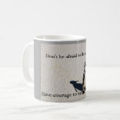Pinguin Courage Kaffee Tasse (Vorderseite Links)