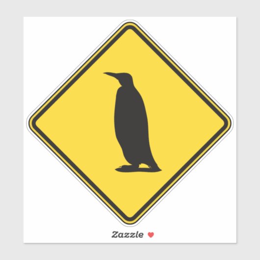 Pinguin Crossing Aufkleber (Blatt)
