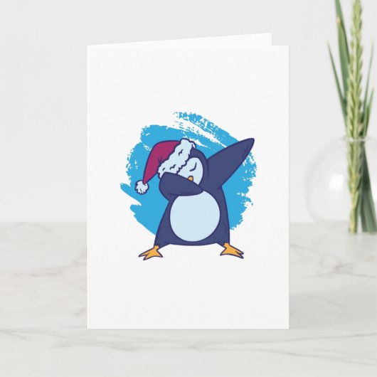 Pinguin dabbing karte (Vorderseite)