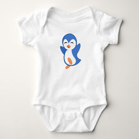 Pinguin Dancing Baby Bodysuit Baby Strampler (Vorderseite)