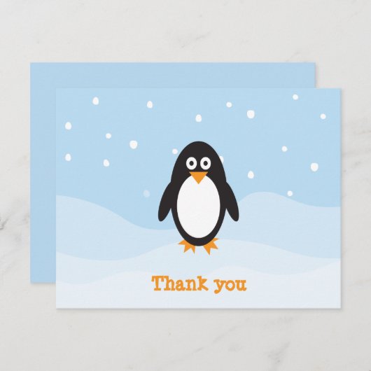 Pinguin Danke, dass Sie eine Karte haben (Vorne/Hinten)