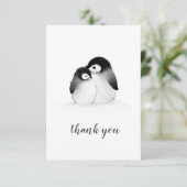Pinguin Danke Karte (Stehend Vorderseite)