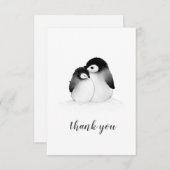 Pinguin Danke Karte (Vorne/Hinten)