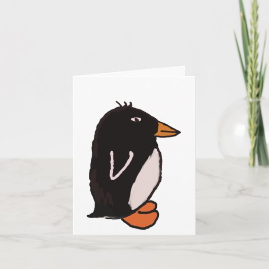 Pinguin Dankeskarte (Vorderseite)