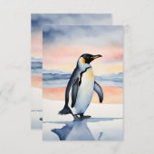 Pinguin Dankeskarte (Vorne/Hinten)