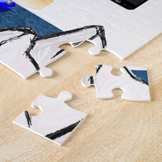 Pinguin Decorative Jigsaw Puzzle (Seite)