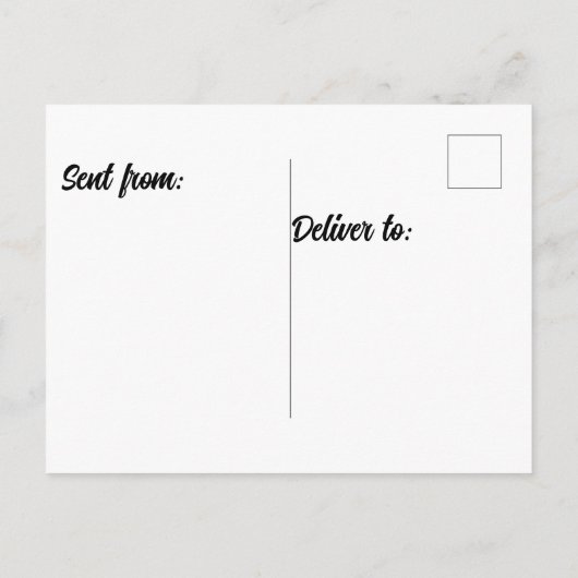 Pinguin der Antarktis Postkarte (Rückseite)