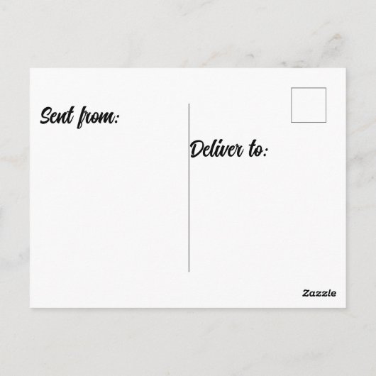 Pinguin der Antarktis Postkarte (Rückseite)