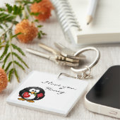 Pinguin der Schlüsselkette der Liebe Schlüsselanhänger (Vorderseite rechts)