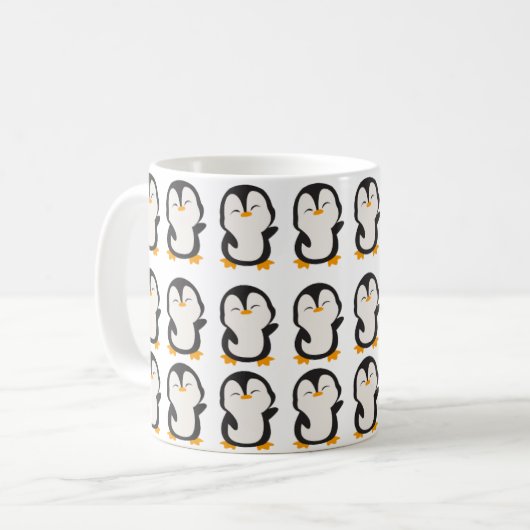 Pinguin Design Cup Kaffeetasse (Vorderseite Links)