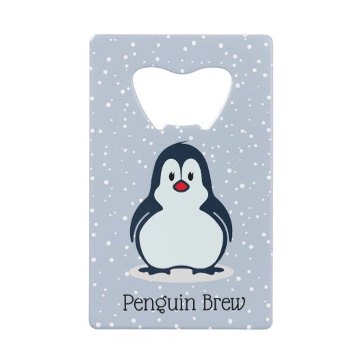 Pinguin Design Flaschenöffner (Vorderseite)