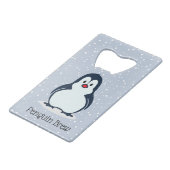 Pinguin Design Flaschenöffner (Vorderseite Schrägansicht)