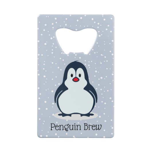 Pinguin Design Flaschenöffner (Rückseite)