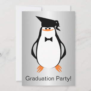 Pinguin Design Graduation Party Einladung
