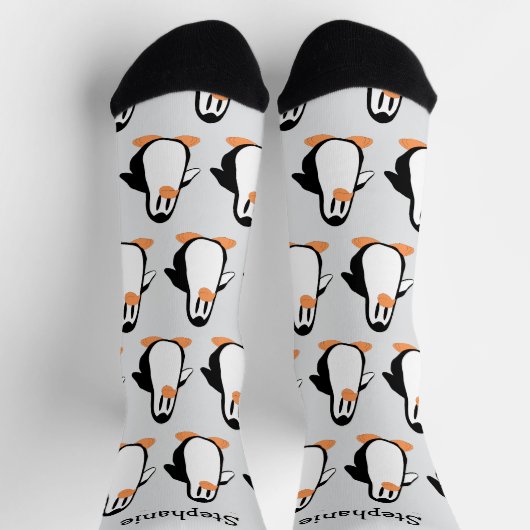 Pinguin-Design individuell Socken (Oben)