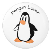 Pinguin-Design personalisiert Keramikknauf (Vorderseite)