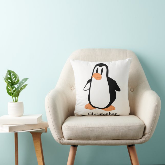 Pinguin Design Personalisiert Kissen (Stuhl )