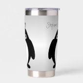 Pinguin Design Personalisiert Thermobecher (Links)