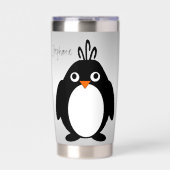 Pinguin Design Personalisiert Thermobecher (Vorderseite)
