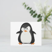 Pinguin-Design Postkarte (Stehend Vorderseite)