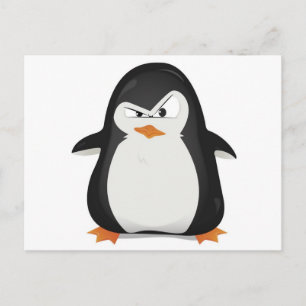 Pinguin-Design Postkarte