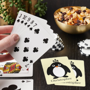 Pinguin-Design Spielkarten