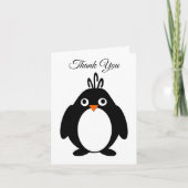 Pinguin Design Vielen Dank Karte (Vorderseite)