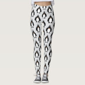 Pinguin Design wählen Sie Hintergrundfarbe Leggings (Vorderseite)