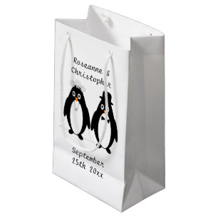 Pinguin Design Wedding Kleine Geschenktüte