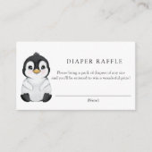 Pinguin Diaper Raffelkarte Begleitkarte (Vorderseite)