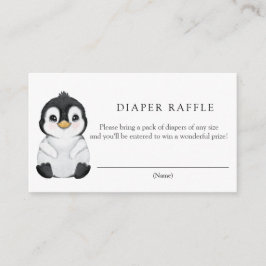 Pinguin Diaper Raffelkarte Begleitkarte