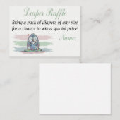 Pinguin Diaper Raffles Tickets (Vorne/Hinten)