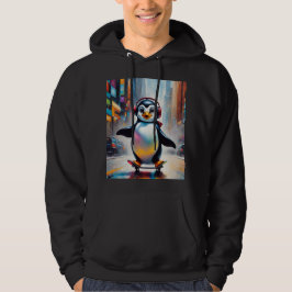 Pinguin Digital Art Malerei Cool Hoodie