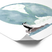 Pinguin Dreams Print Poster (Ecke)