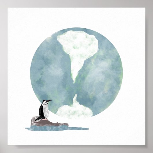 Pinguin Dreams Print Poster (Vorne)