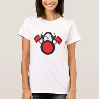 Pinguin Drummer Music Niedlich T-Shirt