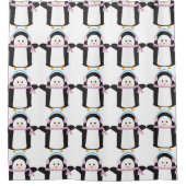Pinguin Duschvorhang (Vorderseite)