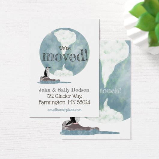 Pinguin Earth New Address Insert (Schreibtisch)