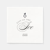 Pinguin Easy on Ice Bar Restaurant Serviette (Vorderseite)