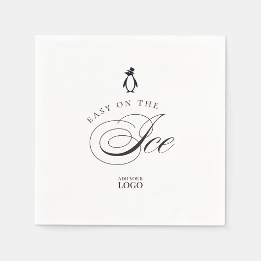 Pinguin Easy on Ice Bar Restaurant Serviette (Vorderseite)